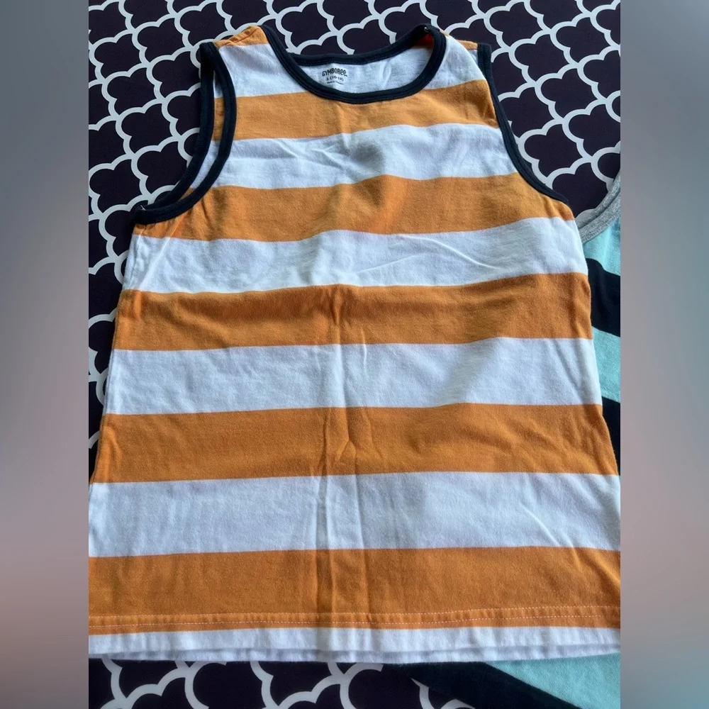 Gymboree stripe cotton tank tops
